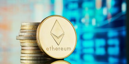 Ethereum cryptocurrencies and graph statistic background
